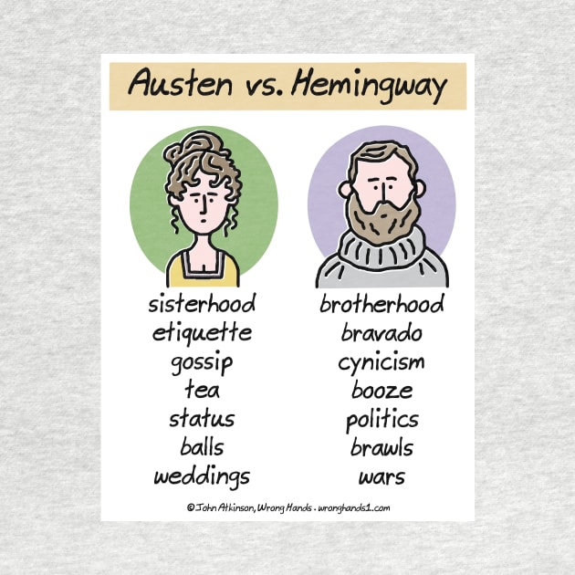 Austen vs Hemingway by WrongHands